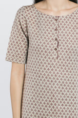 Debonair Dusky Tunic-Yellwithus.com