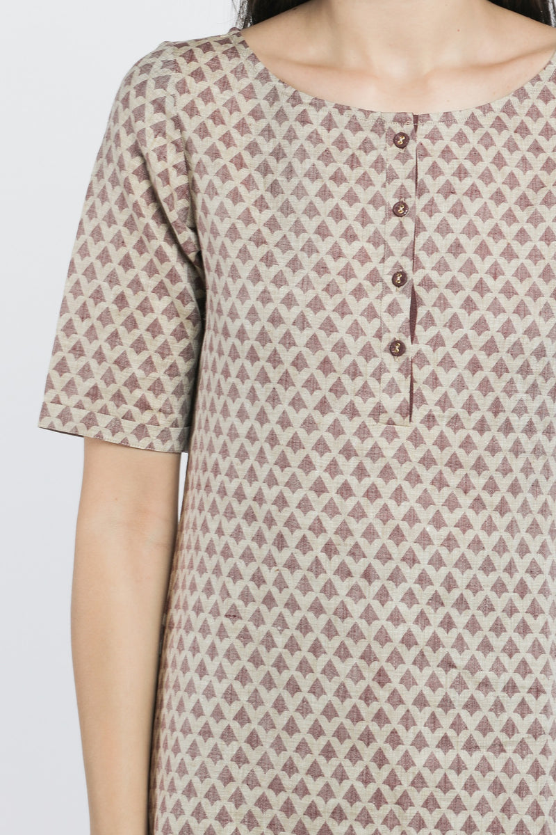 Debonair Dusky Tunic-Yellwithus.com