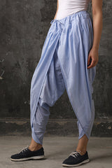 Lavish Blue Dhoti Salwar for Women - Yellwithus.com
