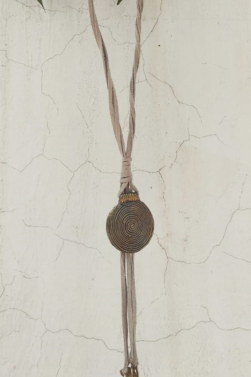 The Vortex Necklace for Women with Round Brass Pendant - Yellwithus.com