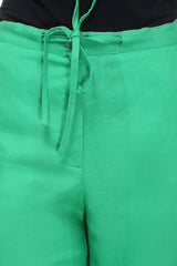 Lucid Drawstring Emerald Green Pants-Yellwithus.com
