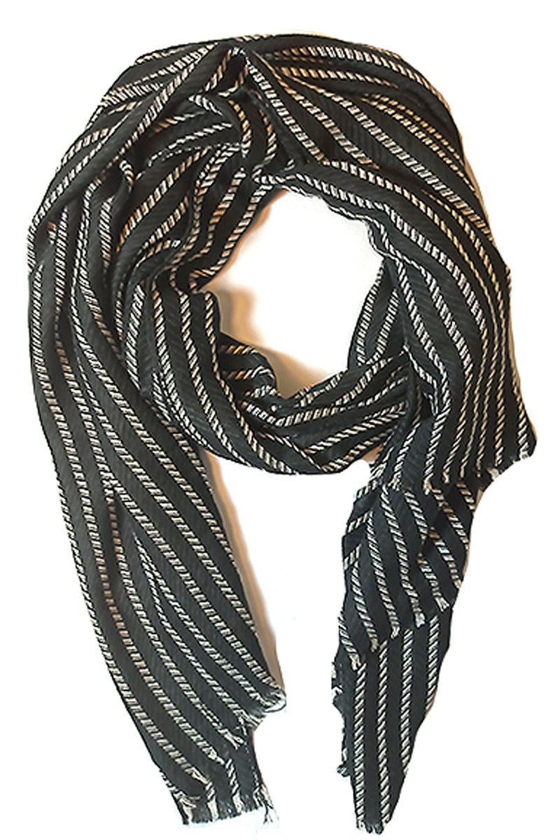 Noir Cashmere Scarf-Yellwithus.com