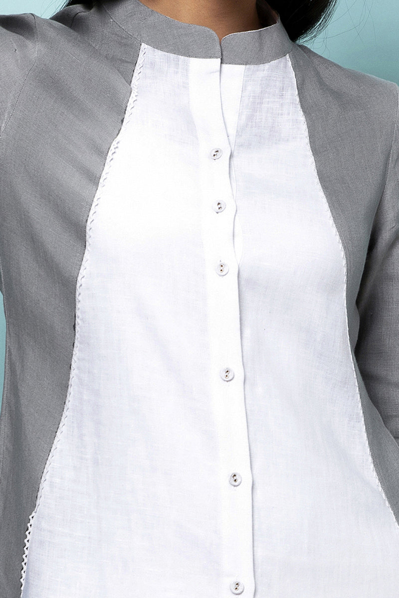 LINEN With Lace Detailing-Yellwithus.com
