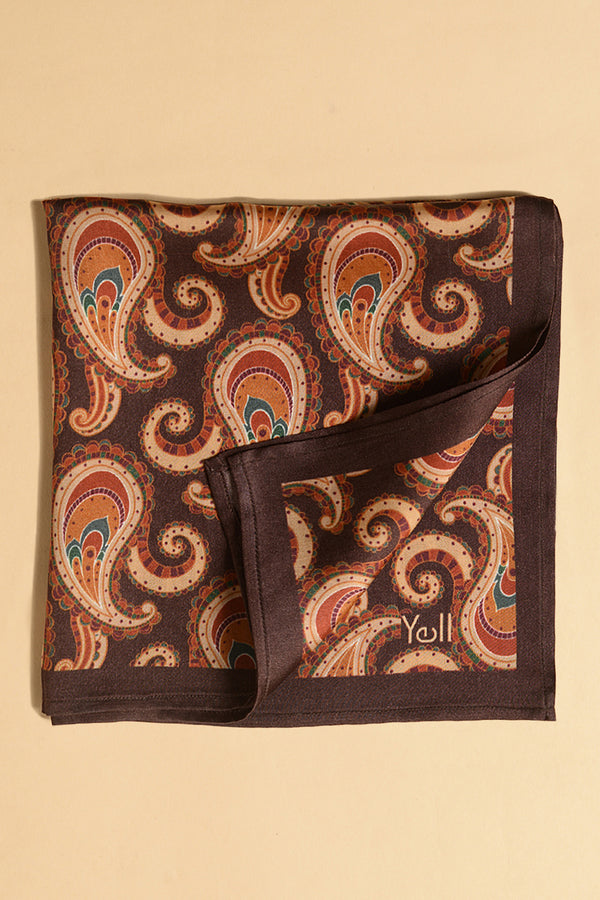 The Paavo Paisley Pocket Square-Yellwithus.com