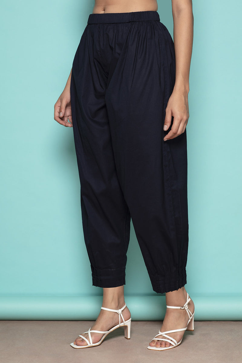 The Parthenia Navy Blue Salwar-Yellwithus.com