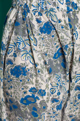 The Parthenia White Blue Flower Print Salwar-Yellwithus.com