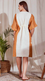 Tierra Beige Kaftan Dress - Yellwithus.com