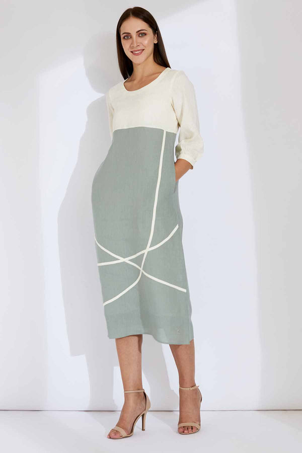 The Mint Green Dharava Dress - Yellwithus.com