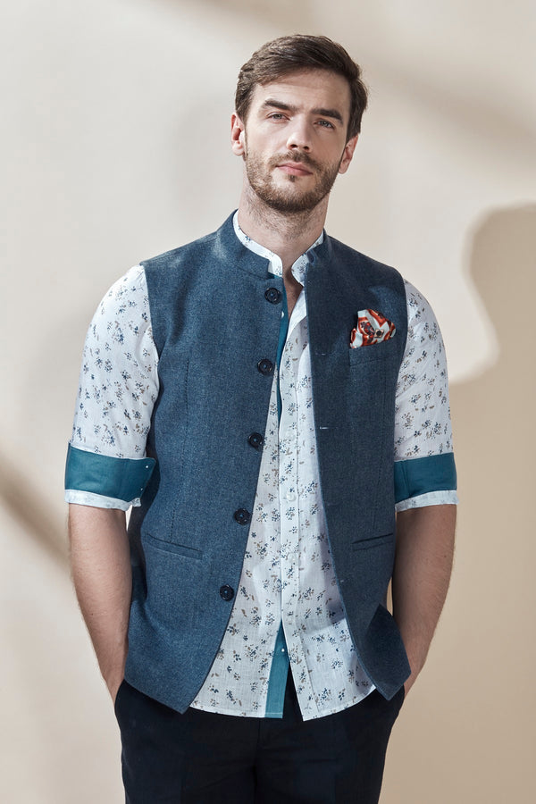 The Ajaya Nehru Jacket-Yellwithus.com