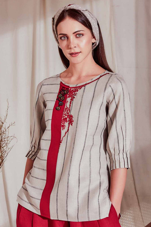 The Cardinal Top Natural-Yellwithus.com