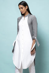 LINEN With Lace Detailing-Yellwithus.com