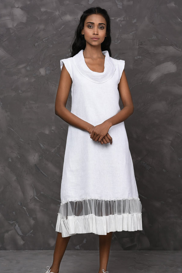 Moonstone Cowl Dress-Yellwithus.com