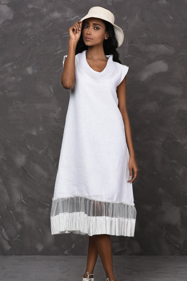 Moonstone Cowl Dress-Yellwithus.com