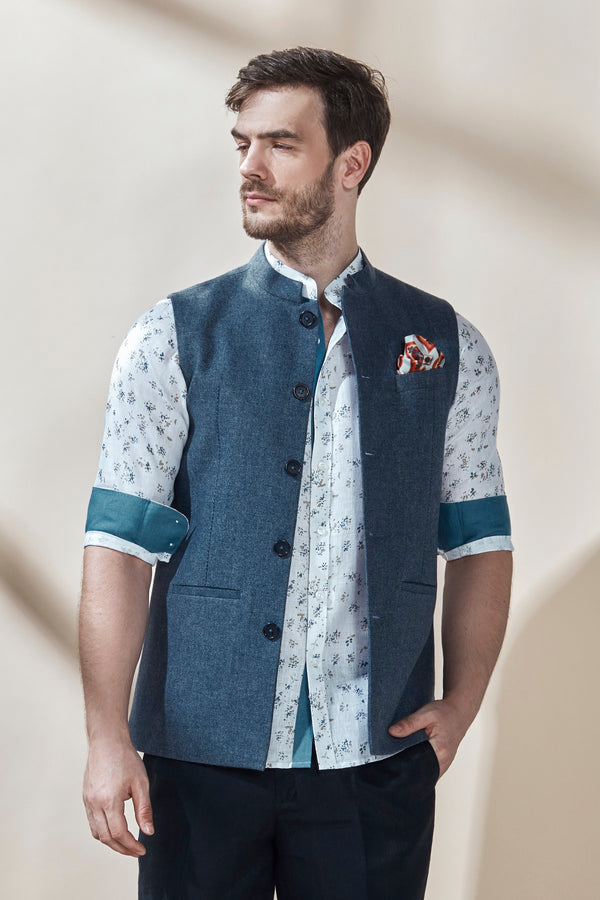 The Ajaya Nehru Jacket-Yellwithus.com