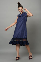 Moonstone Cowl Dress-Yellwithus.com