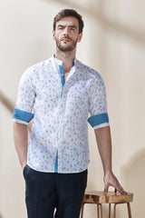 Mandarin Collar Shirt-Yellwithus.com