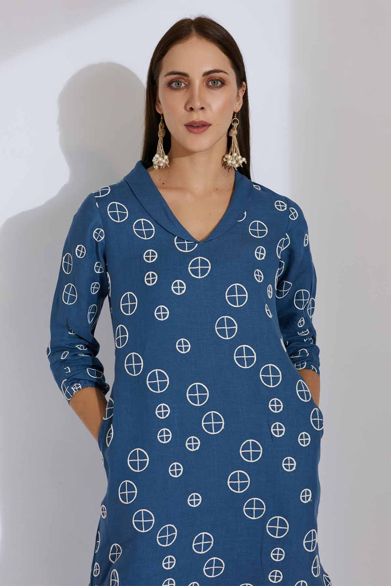 The Naara Blue Dress - Yellwithus.com