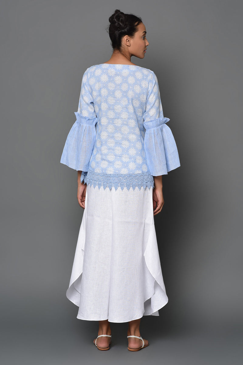 Sky is Yours Top - Flared Sleeve Tops - Yellwithus.com