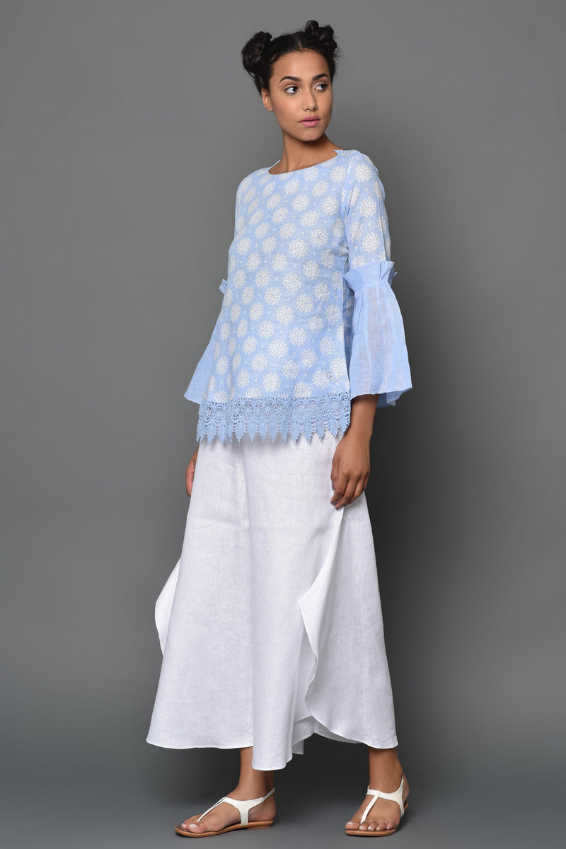 Sky is Yours Top - Flared Sleeve Tops - Yellwithus.com