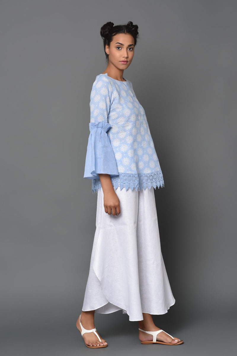 Sky is Yours Top - Flared Sleeve Tops - Yellwithus.com