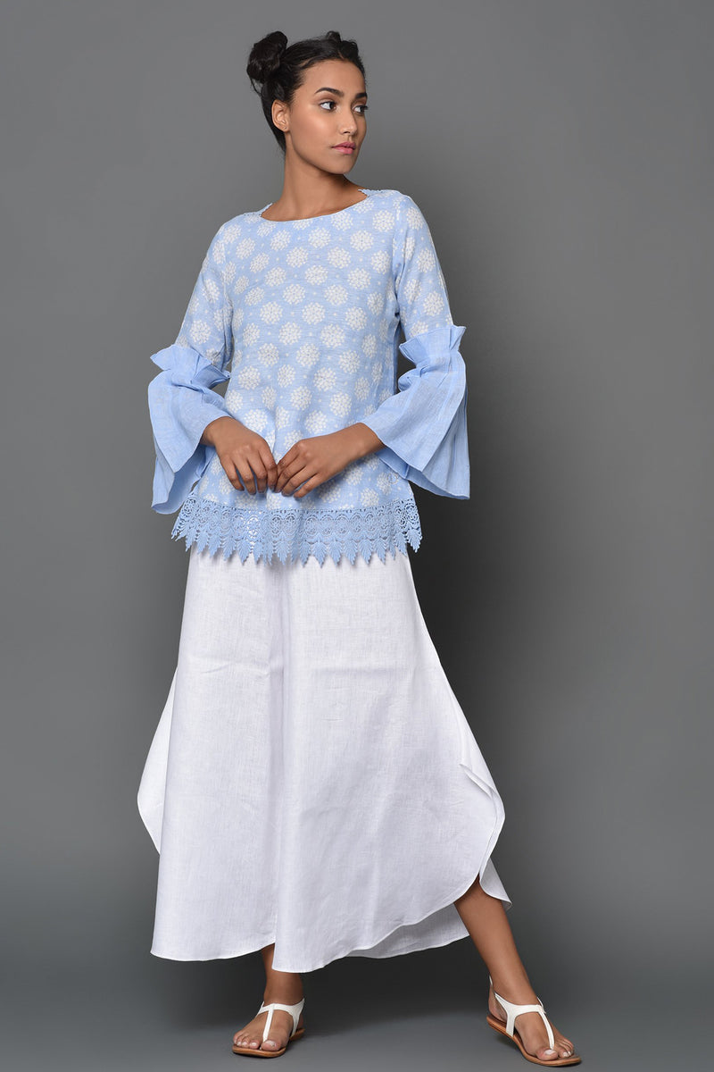 Sky is Yours Top - Flared Sleeve Tops - Yellwithus.com