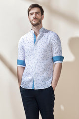 Mandarin Collar Shirt-Yellwithus.com