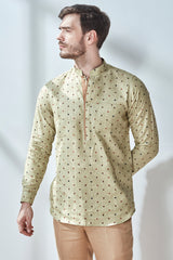 The Svein Kurta - Printed Kurta for Men - Yellwithus.com