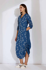 The Naara Blue Dress - Yellwithus.com
