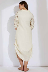 The Naara Off White Women's Dress-Yellwithus.com