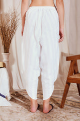 Ladies White Tulip Pants Online - Yellwithus.com