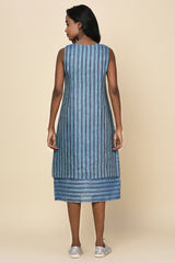 Ultramarine Linen Dress-Yellwithus.com