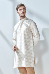 The Mabili Linen Printed Kurta for Men - Yellwithus.com