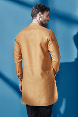 Handsome High Tuscany Linen Kurta for Men -Yellwithus.com