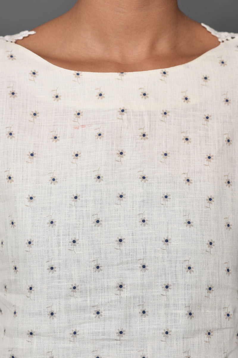 Poetry in White Women's Flared Sleeve Top-Yellwithus.com