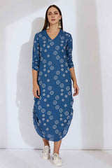 The Naara Blue Dress - Yellwithus.com