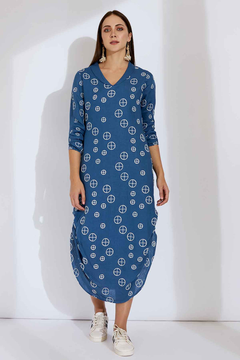 The Naara Blue Dress - Yellwithus.com