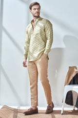 The Svein Kurta - Printed Kurta for Men - Yellwithus.com