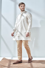 The Mabili Linen Printed Kurta for Men - Yellwithus.com