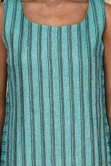 Ultramarine Linen Dress-Yellwithus.com