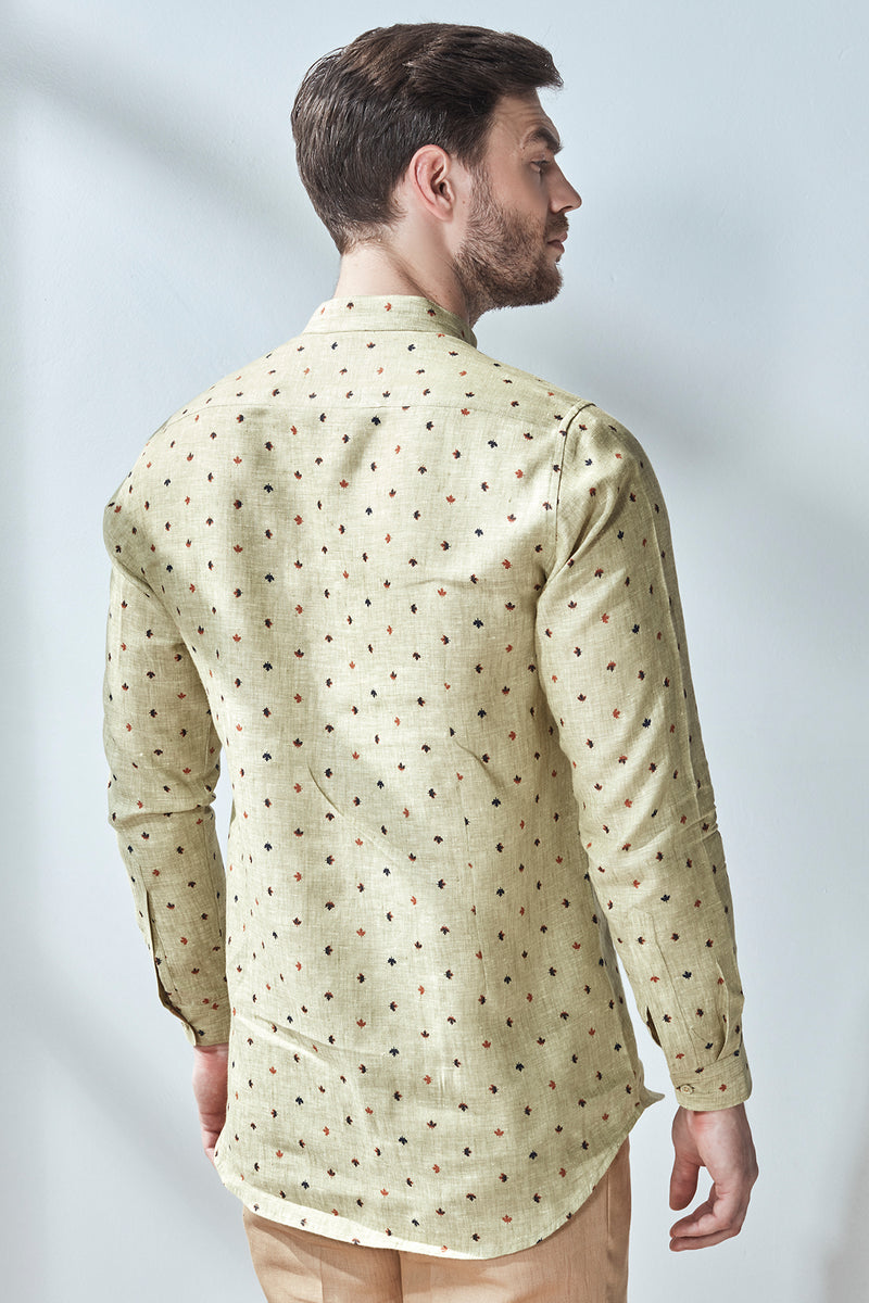 The Svein Kurta - Printed Kurta for Men - Yellwithus.com