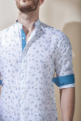 Mandarin Collar Shirt-Yellwithus.com