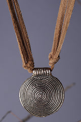 The Chronology Necklace with Round Brass Pendant - Yellwithus.com