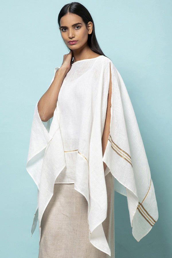 Universal Vague Cape - White Gauze | Yellwithus.com