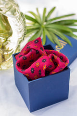 The Rafa Printed Satin Pocket Sqaure