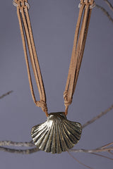 The Chronology Brass Shell Neckpiece - Yellwithus.com