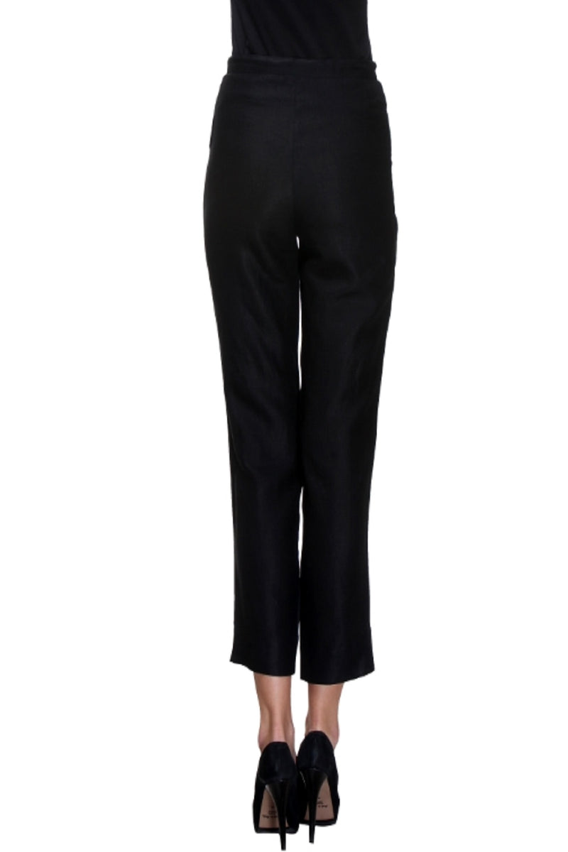 Lucid Drawstring Jet Black Pants-Yellwithus.com