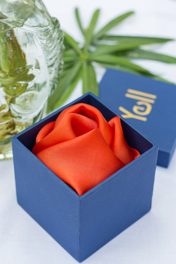 The Orange Pocket Square