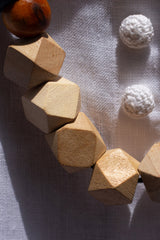 The Sylvie Wood and Cotton Necklace