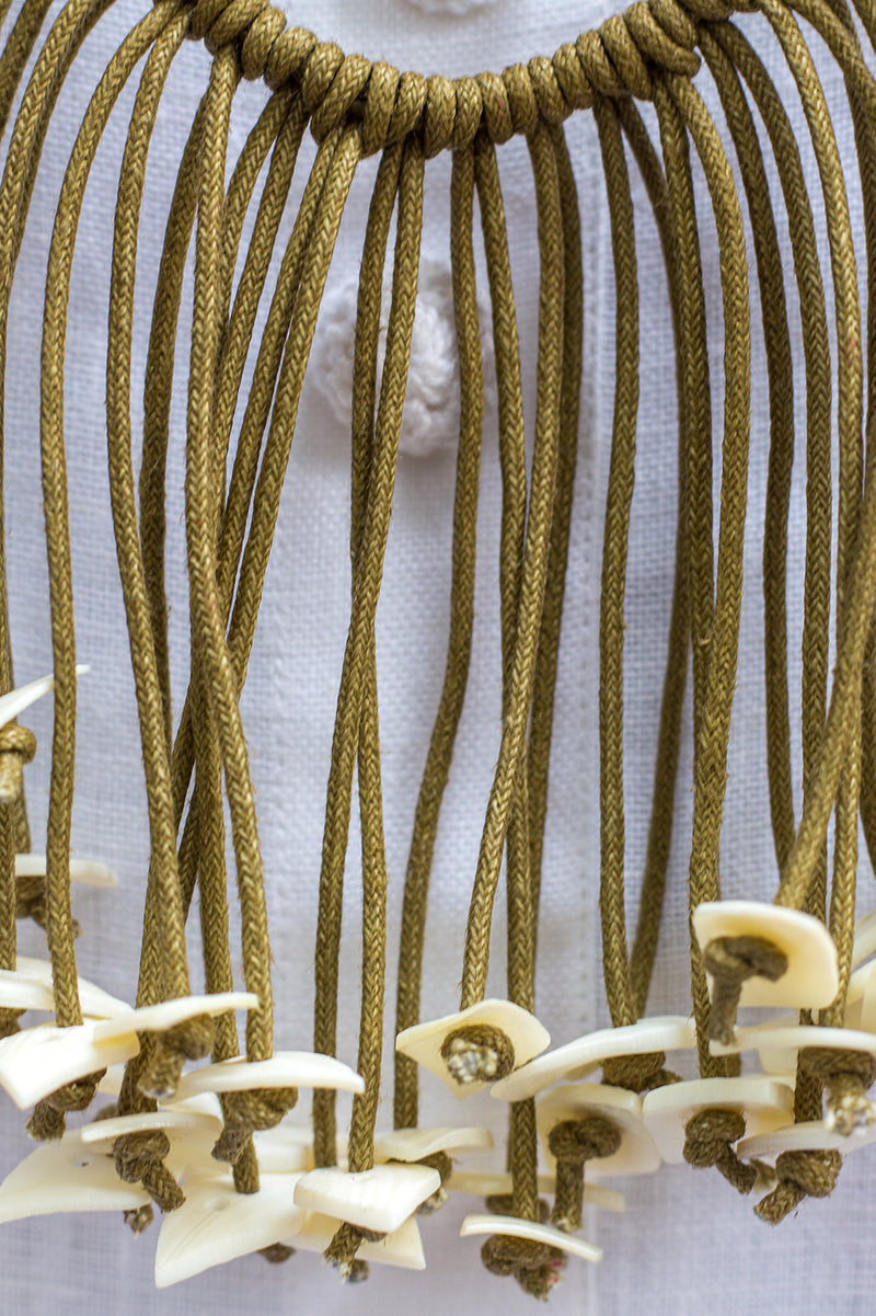 Cascade Cell Button Necklace