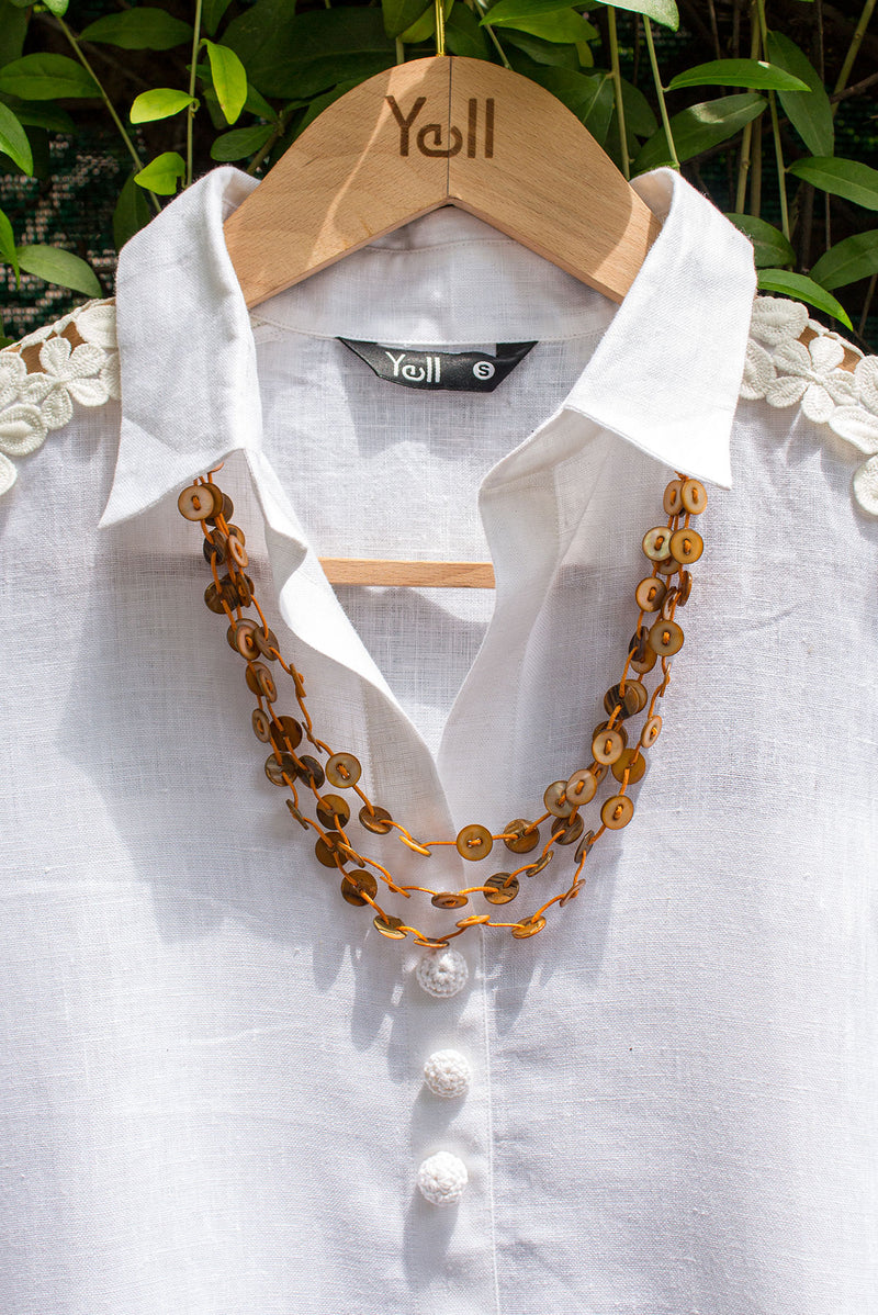 Sparkling Starlight Shell Necklace